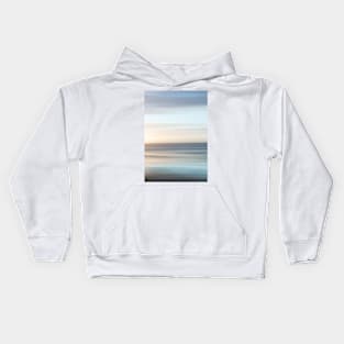 Coastal abstract  the distant surf and wash of sea Kids Hoodie